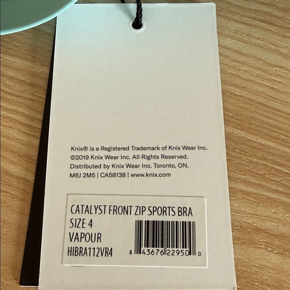 Knix Catalyst Front Zip Sports Bra NWT - Picture 4 of 5